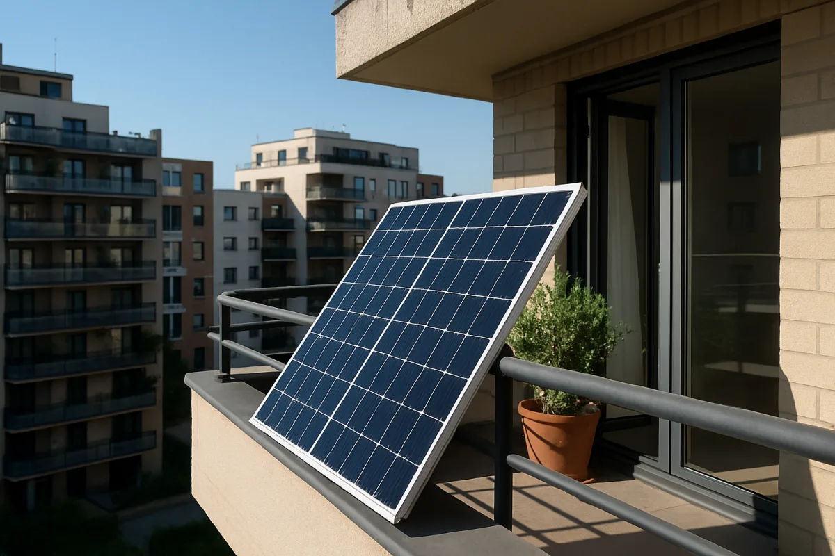 Come funzionano i pannelli solari da balcone