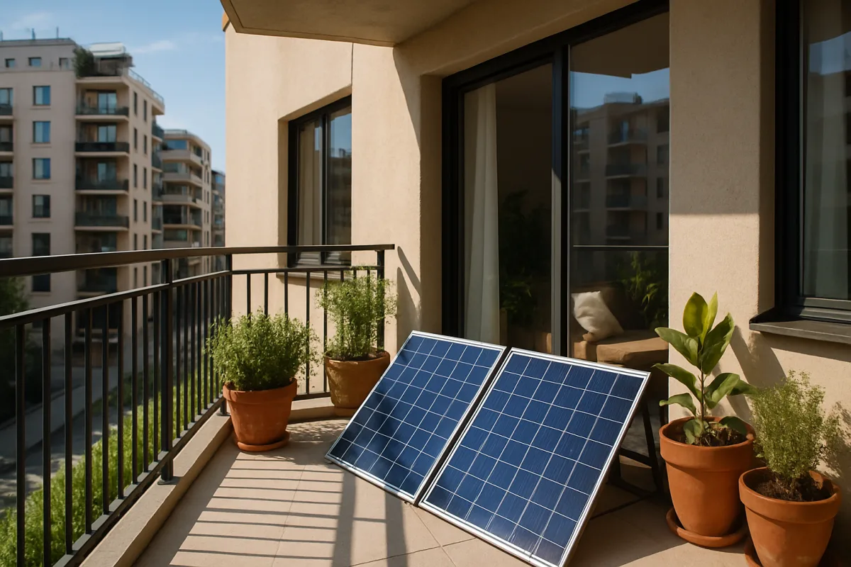 Pannelli solari sul balcone: cosa considerare